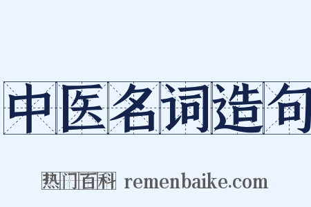 中医名词造句是什么意思的图片